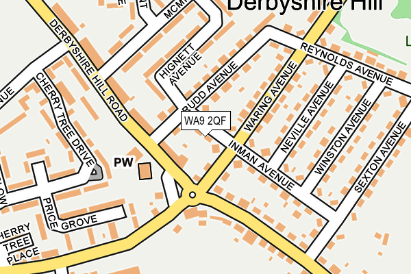 WA9 2QF map - OS OpenMap – Local (Ordnance Survey) WA9 2QF map - OS OpenMap – Local (Ordnance Survey)