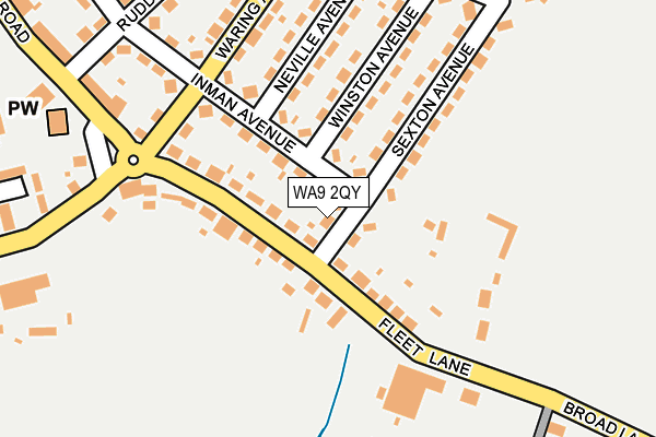 WA9 2QY map - OS OpenMap – Local (Ordnance Survey) WA9 2QY map - OS OpenMap – Local (Ordnance Survey)