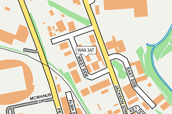 WA9 3AT map - OS OpenMap – Local (Ordnance Survey) WA9 3AT map - OS OpenMap – Local (Ordnance Survey)