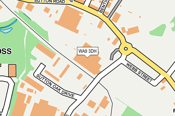 WA9 3DH map - OS OpenMap – Local (Ordnance Survey) WA9 3DH map - OS OpenMap – Local (Ordnance Survey)