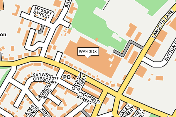 WA9 3DX map - OS OpenMap – Local (Ordnance Survey) WA9 3DX map - OS OpenMap – Local (Ordnance Survey)