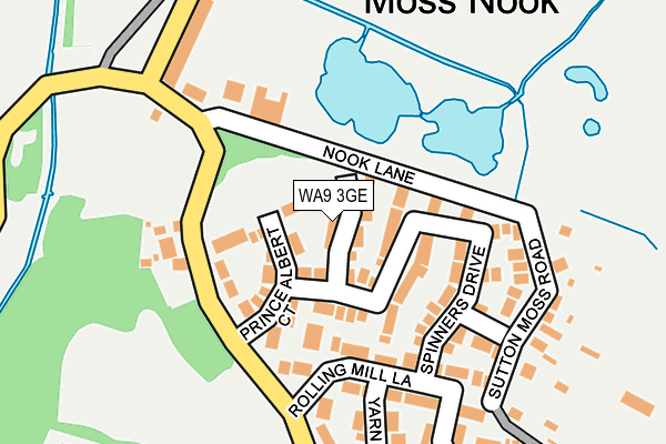 WA9 3GE map - OS OpenMap – Local (Ordnance Survey) WA9 3GE map - OS OpenMap – Local (Ordnance Survey)