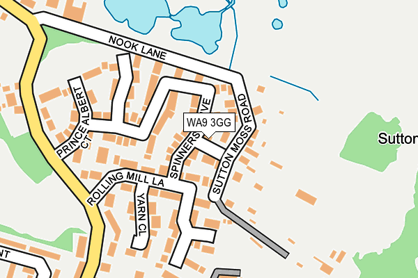 WA9 3GG map - OS OpenMap – Local (Ordnance Survey) WA9 3GG map - OS OpenMap – Local (Ordnance Survey)