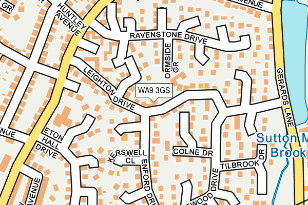 WA9 3GS map - OS OpenMap – Local (Ordnance Survey) WA9 3GS map - OS OpenMap – Local (Ordnance Survey)