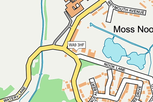 WA9 3HF map - OS OpenMap – Local (Ordnance Survey) WA9 3HF map - OS OpenMap – Local (Ordnance Survey)