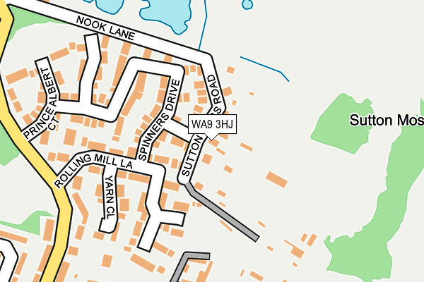 WA9 3HJ map - OS OpenMap – Local (Ordnance Survey) WA9 3HJ map - OS OpenMap – Local (Ordnance Survey)