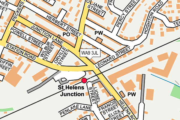 WA9 3JL map - OS OpenMap – Local (Ordnance Survey) WA9 3JL map - OS OpenMap – Local (Ordnance Survey)