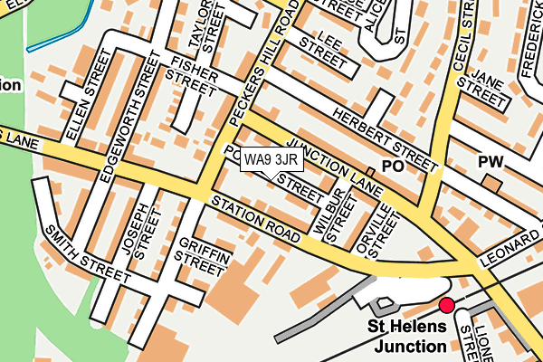WA9 3JR map - OS OpenMap – Local (Ordnance Survey) WA9 3JR map - OS OpenMap – Local (Ordnance Survey)
