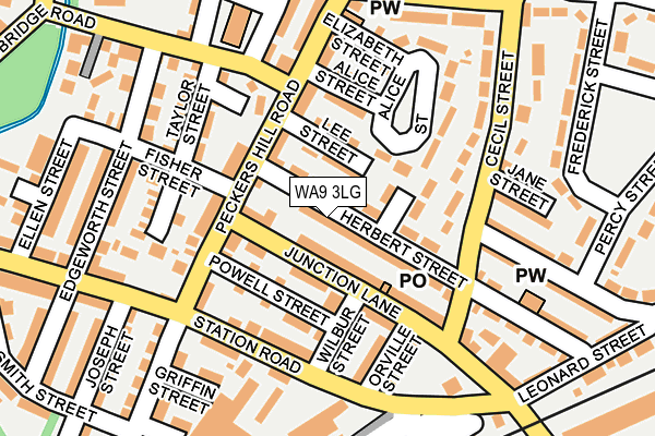 WA9 3LG map - OS OpenMap – Local (Ordnance Survey) WA9 3LG map - OS OpenMap – Local (Ordnance Survey)