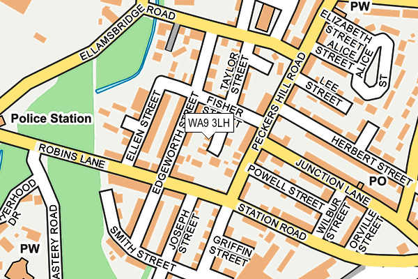 WA9 3LH map - OS OpenMap – Local (Ordnance Survey) WA9 3LH map - OS OpenMap – Local (Ordnance Survey)