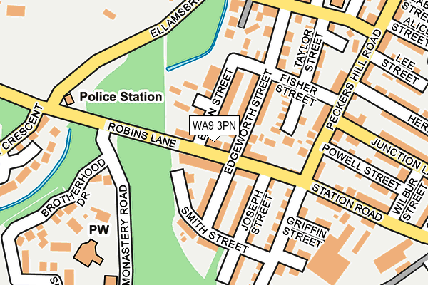 WA9 3PN map - OS OpenMap – Local (Ordnance Survey) WA9 3PN map - OS OpenMap – Local (Ordnance Survey)