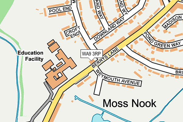 WA9 3RP map - OS OpenMap – Local (Ordnance Survey) WA9 3RP map - OS OpenMap – Local (Ordnance Survey)