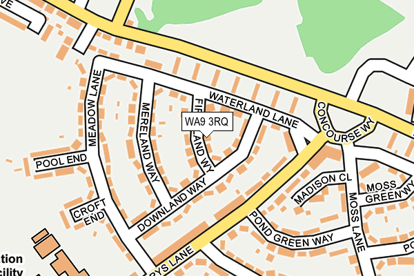 WA9 3RQ map - OS OpenMap – Local (Ordnance Survey) WA9 3RQ map - OS OpenMap – Local (Ordnance Survey)