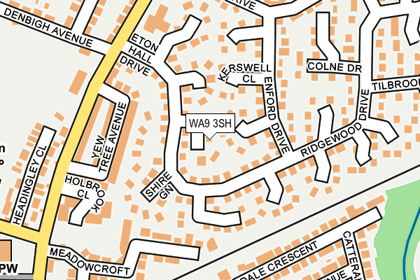 WA9 3SH map - OS OpenMap – Local (Ordnance Survey) WA9 3SH map - OS OpenMap – Local (Ordnance Survey)