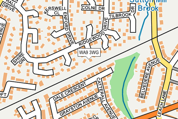 WA9 3WG map - OS OpenMap – Local (Ordnance Survey) WA9 3WG map - OS OpenMap – Local (Ordnance Survey)