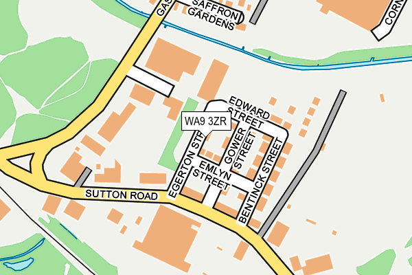 WA9 3ZR map - OS OpenMap – Local (Ordnance Survey) WA9 3ZR map - OS OpenMap – Local (Ordnance Survey)