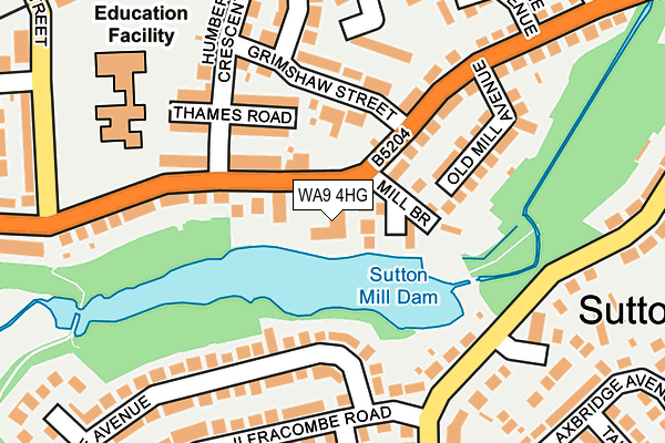 WA9 4HG map - OS OpenMap – Local (Ordnance Survey) WA9 4HG map - OS OpenMap – Local (Ordnance Survey)