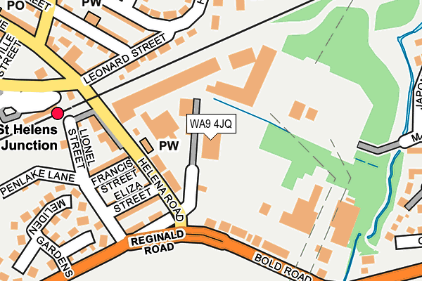 WA9 4JQ map - OS OpenMap – Local (Ordnance Survey) WA9 4JQ map - OS OpenMap – Local (Ordnance Survey)
