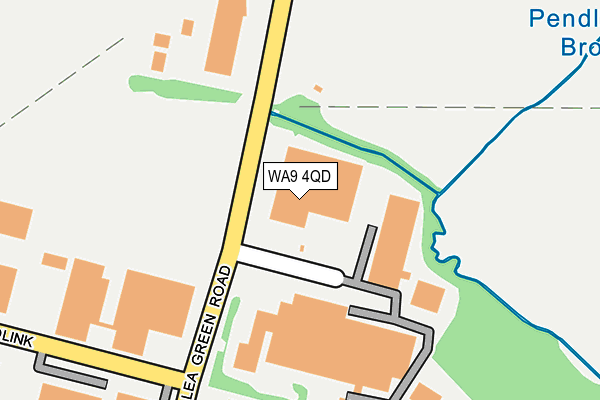WA9 4QD map - OS OpenMap – Local (Ordnance Survey) WA9 4QD map - OS OpenMap – Local (Ordnance Survey)