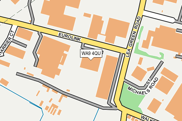 WA9 4QU map - OS OpenMap – Local (Ordnance Survey) WA9 4QU map - OS OpenMap – Local (Ordnance Survey)