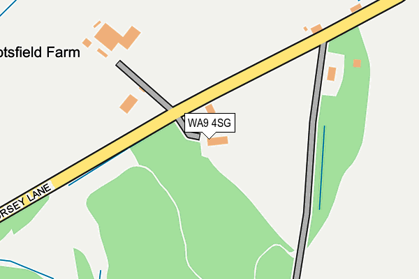 WA9 4SG map - OS OpenMap – Local (Ordnance Survey) WA9 4SG map - OS OpenMap – Local (Ordnance Survey)
