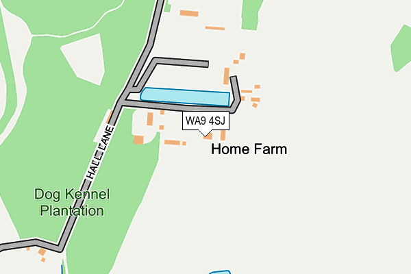 WA9 4SJ map - OS OpenMap – Local (Ordnance Survey) WA9 4SJ map - OS OpenMap – Local (Ordnance Survey)