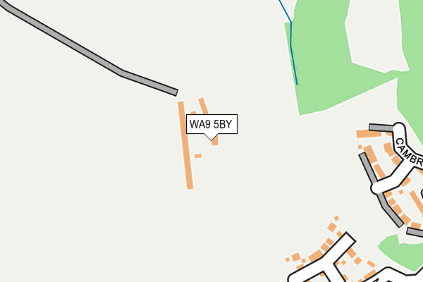 WA9 5BY map - OS OpenMap – Local (Ordnance Survey) WA9 5BY map - OS OpenMap – Local (Ordnance Survey)