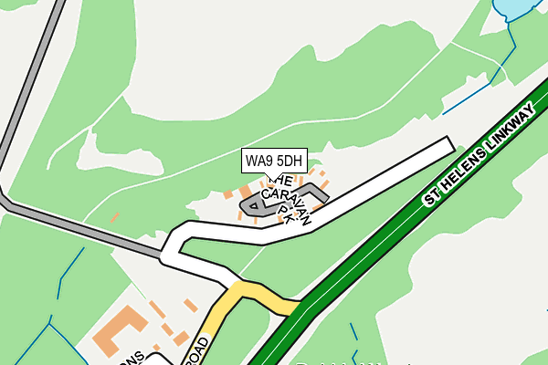 WA9 5DH map - OS OpenMap – Local (Ordnance Survey) WA9 5DH map - OS OpenMap – Local (Ordnance Survey)