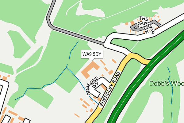 WA9 5DY map - OS OpenMap – Local (Ordnance Survey) WA9 5DY map - OS OpenMap – Local (Ordnance Survey)
