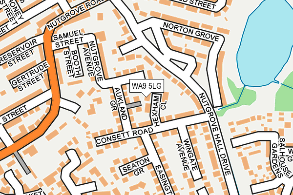WA9 5LG map - OS OpenMap – Local (Ordnance Survey) WA9 5LG map - OS OpenMap – Local (Ordnance Survey)