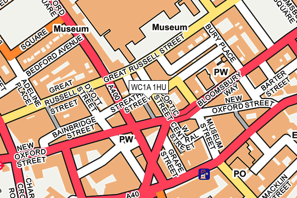 WC1A 1HU map - OS OpenMap – Local (Ordnance Survey) WC1A 1HU map - OS OpenMap – Local (Ordnance Survey)