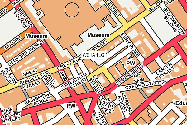 WC1A 1LG map - OS OpenMap – Local (Ordnance Survey) WC1A 1LG map - OS OpenMap – Local (Ordnance Survey)