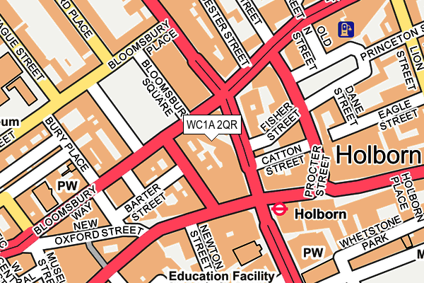 WC1A 2QR map - OS OpenMap – Local (Ordnance Survey) WC1A 2QR map - OS OpenMap – Local (Ordnance Survey)