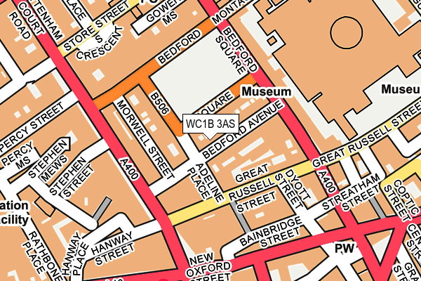 WC1B 3AS map - OS OpenMap – Local (Ordnance Survey) WC1B 3AS map - OS OpenMap – Local (Ordnance Survey)