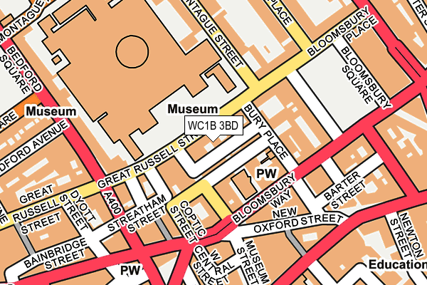 WC1B 3BD map - OS OpenMap – Local (Ordnance Survey) WC1B 3BD map - OS OpenMap – Local (Ordnance Survey)