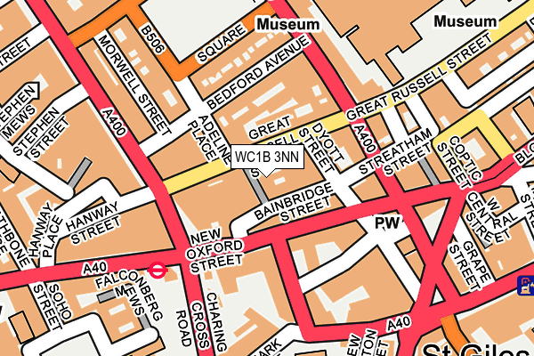 WC1B 3NN map - OS OpenMap – Local (Ordnance Survey) WC1B 3NN map - OS OpenMap – Local (Ordnance Survey)