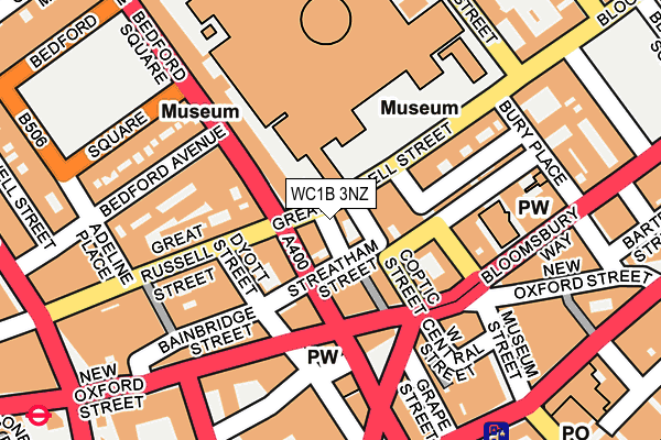 WC1B 3NZ map - OS OpenMap – Local (Ordnance Survey) WC1B 3NZ map - OS OpenMap – Local (Ordnance Survey)