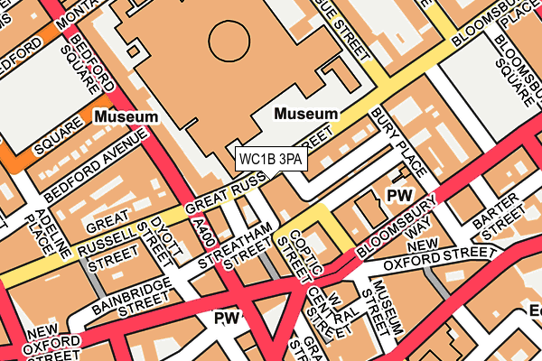 WC1B 3PA map - OS OpenMap – Local (Ordnance Survey) WC1B 3PA map - OS OpenMap – Local (Ordnance Survey)