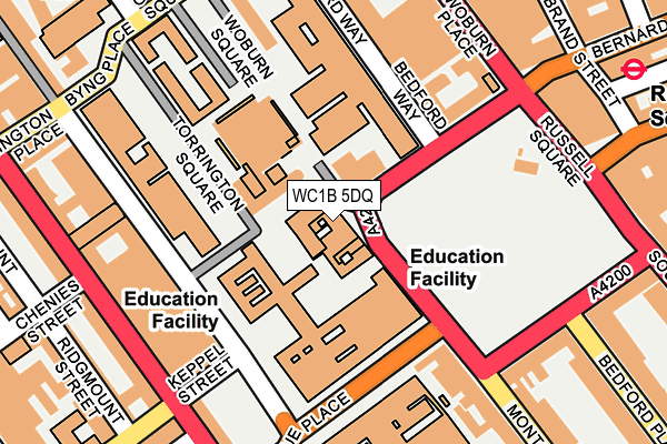 WC1B 5DQ map - OS OpenMap – Local (Ordnance Survey) WC1B 5DQ map - OS OpenMap – Local (Ordnance Survey)