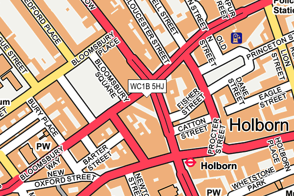 WC1B 5HJ map - OS OpenMap – Local (Ordnance Survey) WC1B 5HJ map - OS OpenMap – Local (Ordnance Survey)