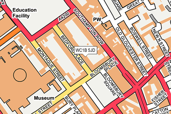 WC1B 5JD map - OS OpenMap – Local (Ordnance Survey) WC1B 5JD map - OS OpenMap – Local (Ordnance Survey)