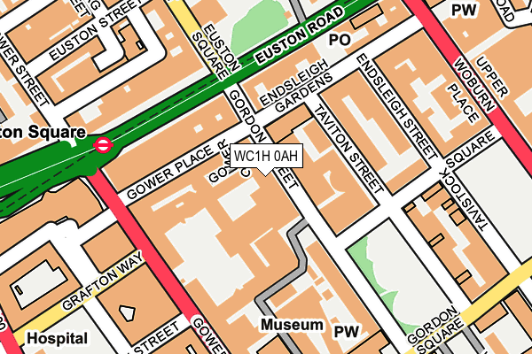 WC1H 0AH map - OS OpenMap – Local (Ordnance Survey)