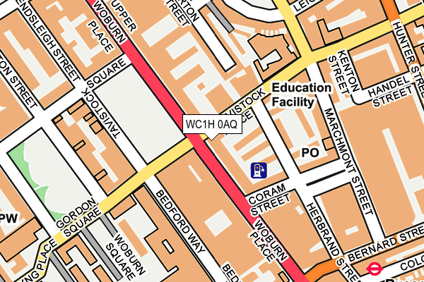 WC1H 0AQ map - OS OpenMap – Local (Ordnance Survey) WC1H 0AQ map - OS OpenMap – Local (Ordnance Survey)