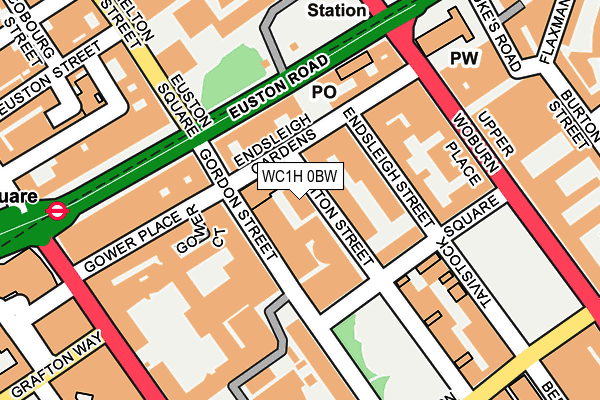 WC1H 0BW map - OS OpenMap – Local (Ordnance Survey) WC1H 0BW map - OS OpenMap – Local (Ordnance Survey)