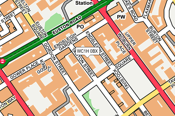 WC1H 0BX map - OS OpenMap – Local (Ordnance Survey) WC1H 0BX map - OS OpenMap – Local (Ordnance Survey)