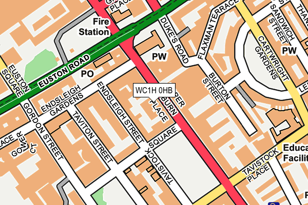 WC1H 0HB map - OS OpenMap – Local (Ordnance Survey) WC1H 0HB map - OS OpenMap – Local (Ordnance Survey)