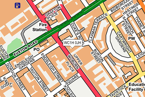 WC1H 0JH map - OS OpenMap – Local (Ordnance Survey) WC1H 0JH map - OS OpenMap – Local (Ordnance Survey)
