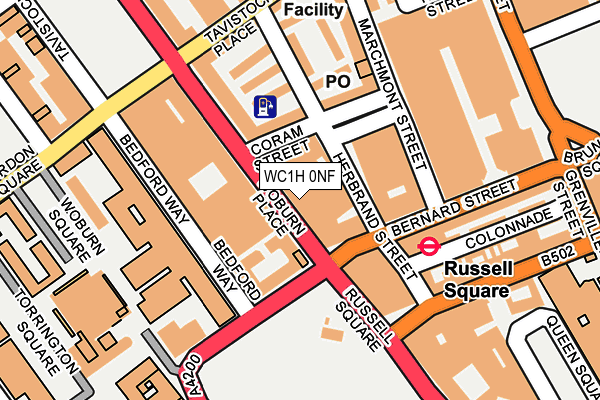 WC1H 0NF map - OS OpenMap – Local (Ordnance Survey) WC1H 0NF map - OS OpenMap – Local (Ordnance Survey)