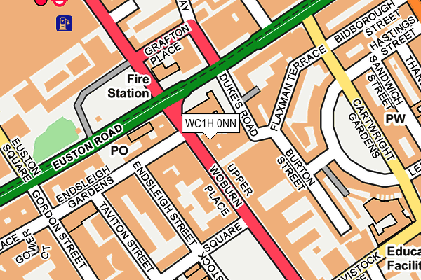 WC1H 0NN map - OS OpenMap – Local (Ordnance Survey) WC1H 0NN map - OS OpenMap – Local (Ordnance Survey)