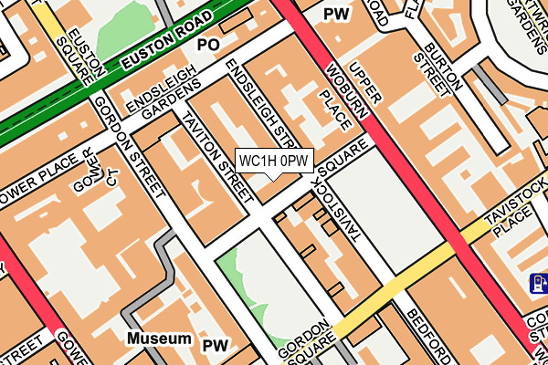 WC1H 0PW map - OS OpenMap – Local (Ordnance Survey) WC1H 0PW map - OS OpenMap – Local (Ordnance Survey)